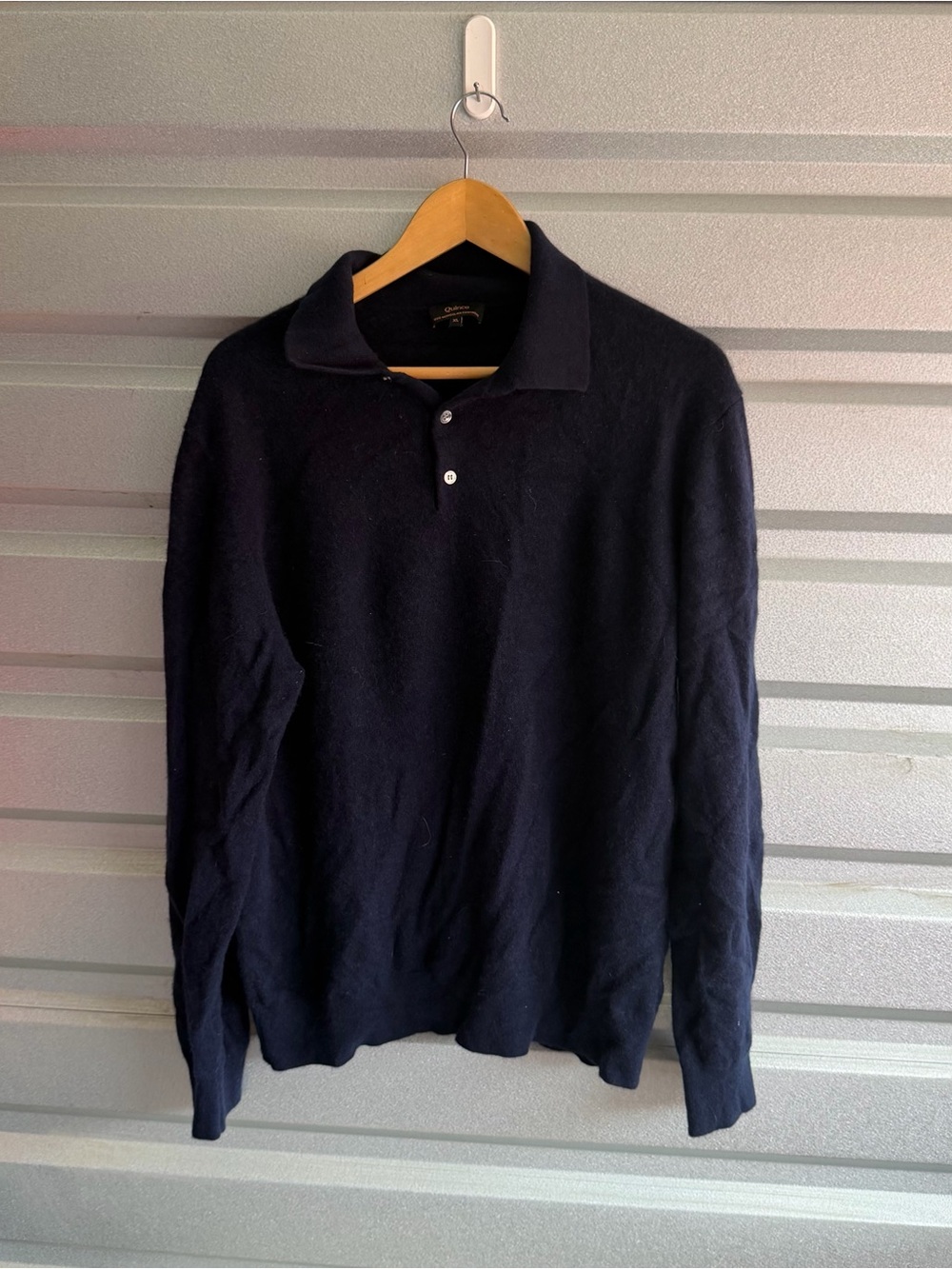 Quince mongolian cashmere polo sweater
